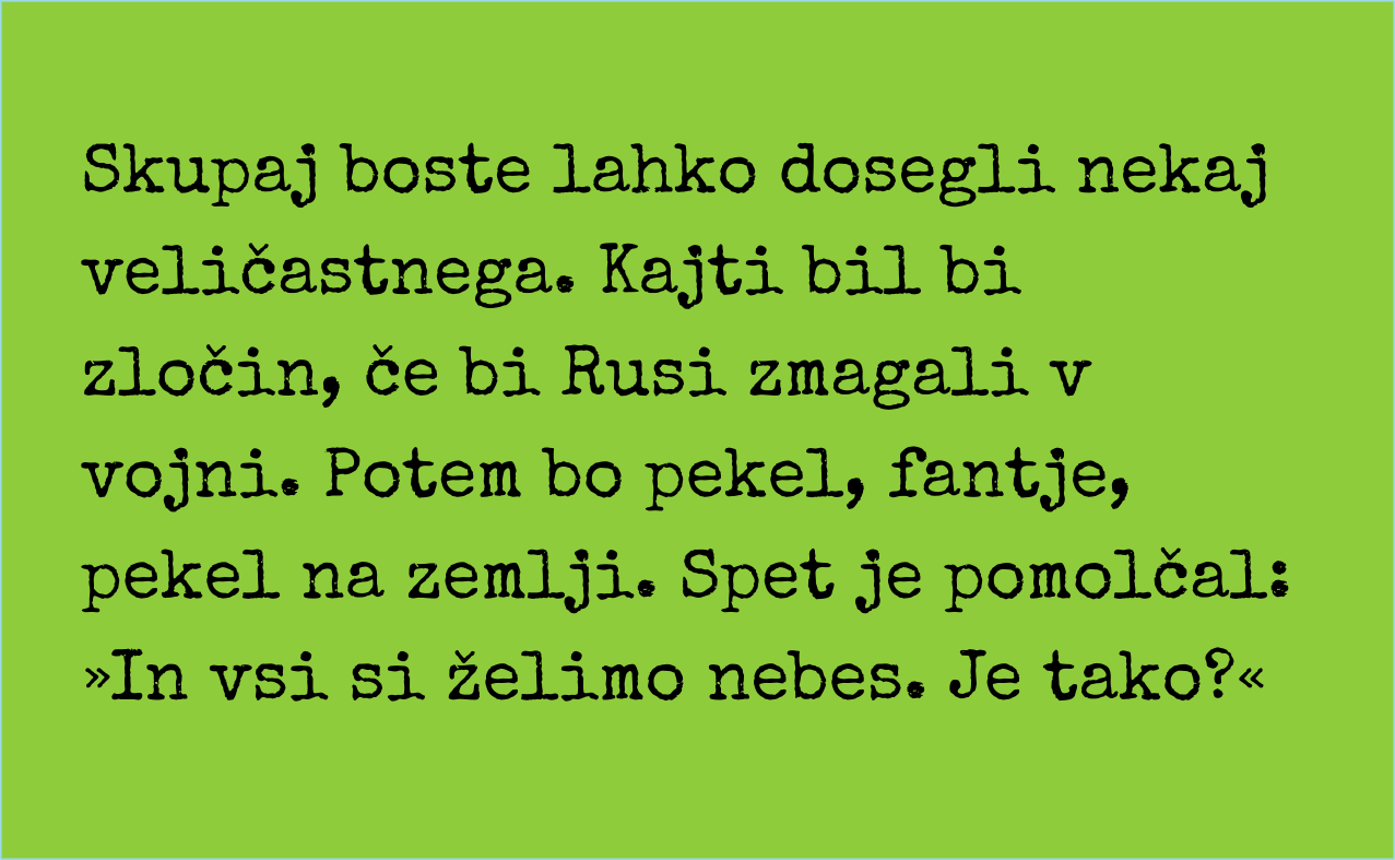 Vsi si želimo nebes